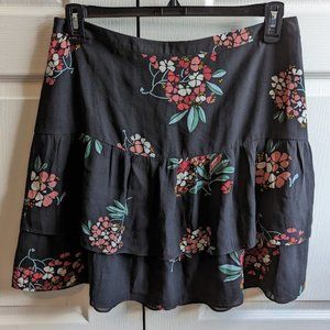 Loft - High Waisted Floral Skirt